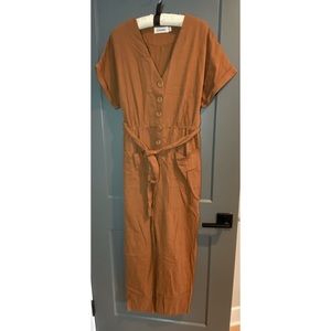 ModCloth Louche brown rust jumpsuit size 6